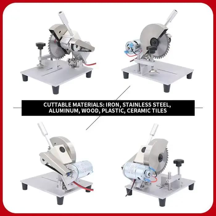 Scie circulaire électrique, mini-machine à découper les profilés, scie circulaire DIY, scie électrique à angle réglable, alimentation 480W