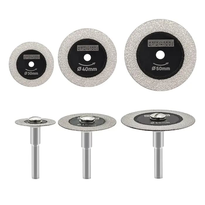 Diatool Mini scie verre disque de coupe ensemble 30/40/50mm pour carrelage bouteille de vin cristal circulaire