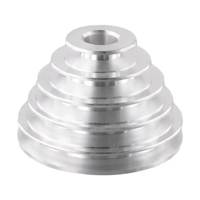 Perceuse à moteur, roue de poulie pagode d'entraînement, trous de 14mm, diamètre extérieur 36-46-60-74mm, aluminium de haute qualité solide et robuste