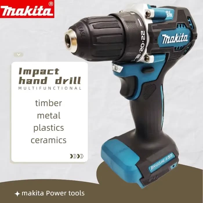 Perceuse à percussion sans fil Makita DDF487 10 mm 18 V
