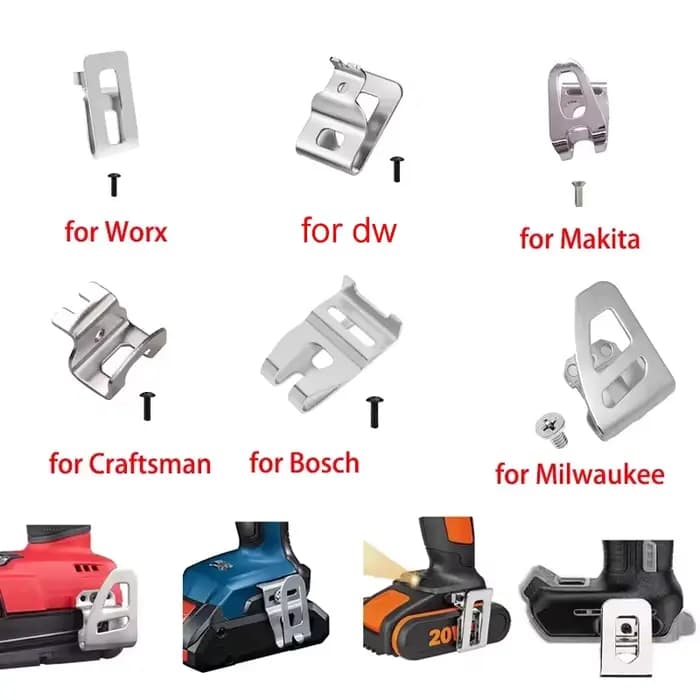 Clip de ceinture pour perceuse électrique