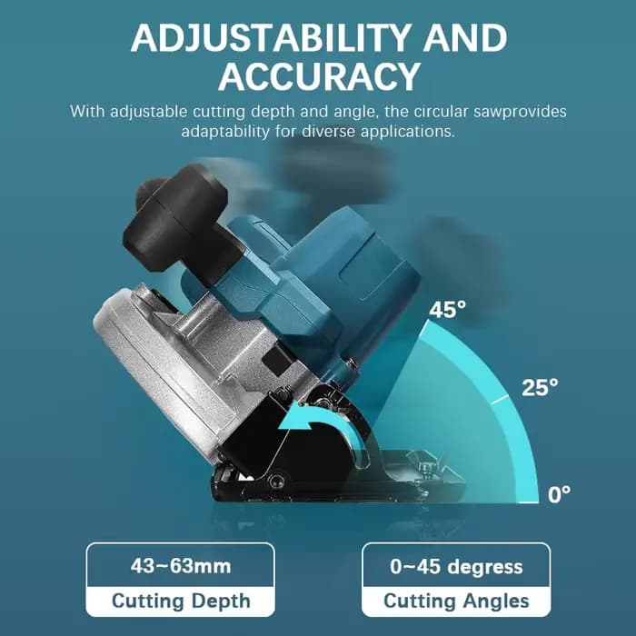 Makita – scie circulaire électrique sans balais de 5/7 pouces