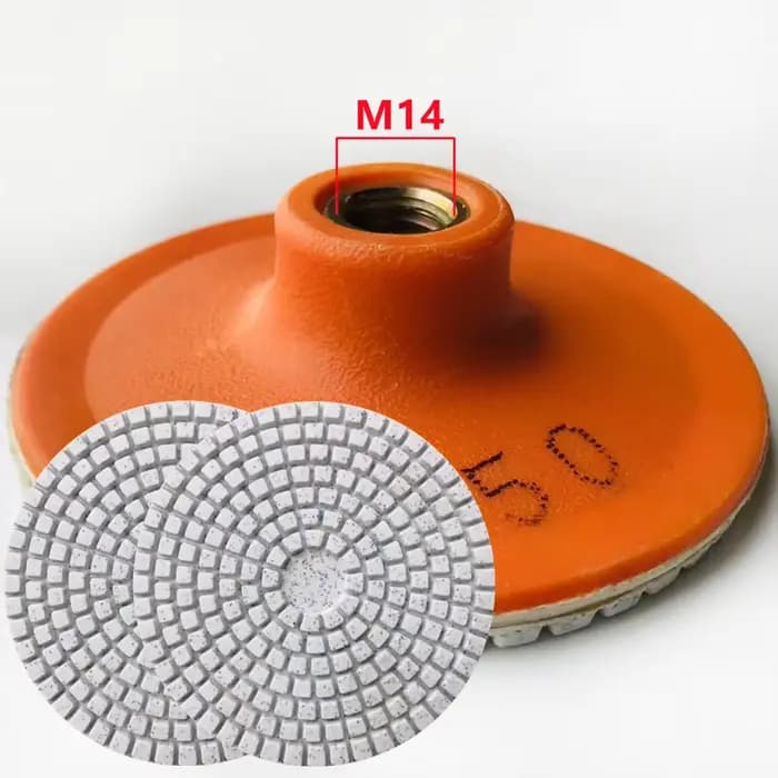 125 type 50 grain céramique carrelage bord disque de meulage M14 meuleuse d'angle polissage à sec marbre porcelaine