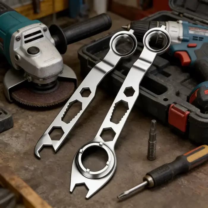 Clé multifonction robuste pour meuleuse d'angle