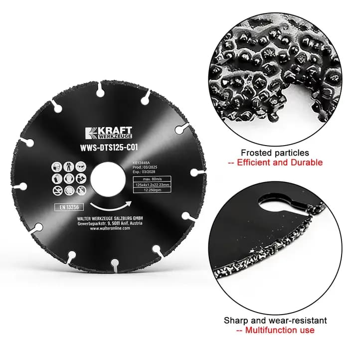 Disque de coupe universel pour meuleuse d'angle de 125 mm