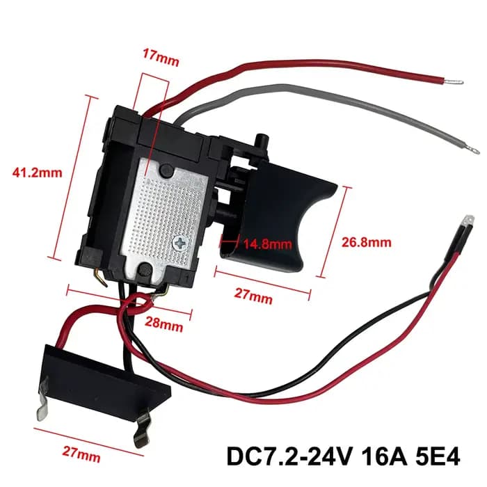 DC7.2-24V perceuse électrique interrupteur