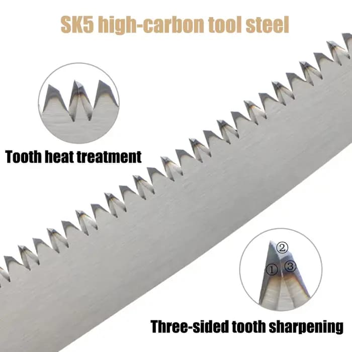 Jeu de Lames de Scie Sabre Dents Japonaises SK5 9/15/18 Pouces 6TPI Lame Bord Courbe Tranchante pour Coupe Bois Élagage Arbres Branches Jardinage Bricolage Domestique Travaux Industriels Haute Dureté 