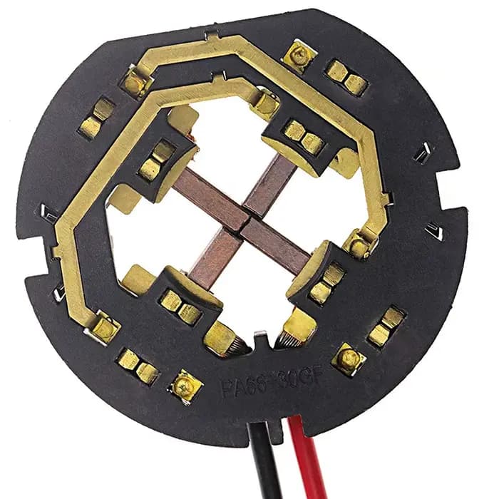 Carte d'assemblage de brosse porte-brosse en carbone de remplacement pour perceuse à percussion AEG Milwaukee M18 18V