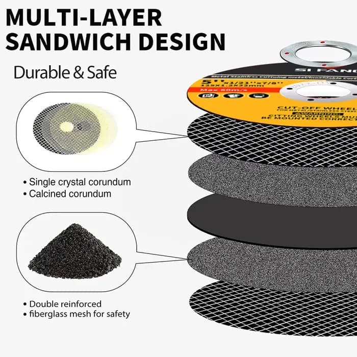 Disque de coupe en métal pour meuleuse d'angle électrique