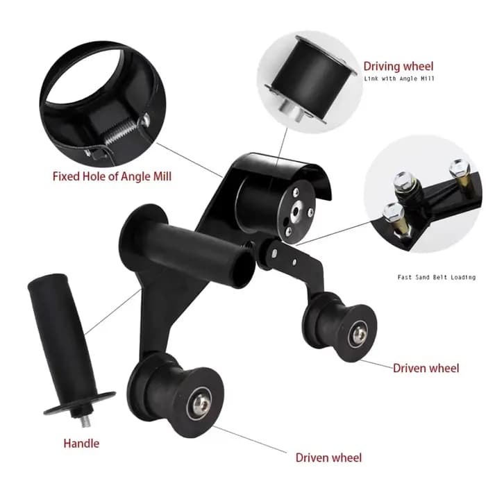 Kit adaptateur de meuleuse d'angle pour ponceuse à bande