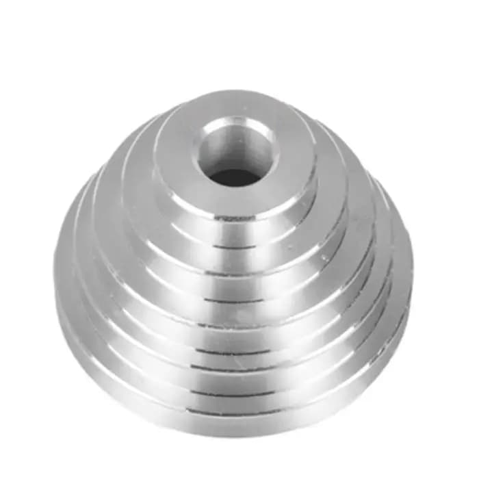 Perceuse à moteur, roue de poulie pagode d'entraînement, trous de 14mm, diamètre extérieur 36-46-60-74mm, aluminium de haute qualité solide et robuste