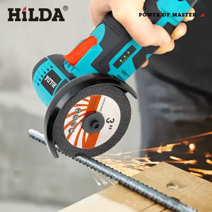 HILDA 125mm meuleuse d'angle sans brosse et brossée rectifieuse sans fil coupe 12V