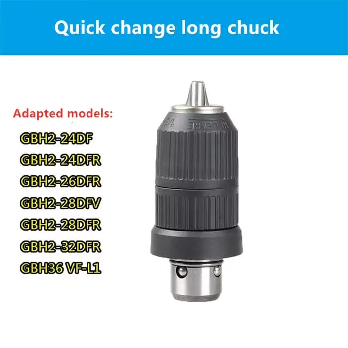 Perceuse à percussion électrique mandrin à changement rapide adapté pour Bosch GBH2-26DFR 2-28DFV 4-32DFR accessoires
