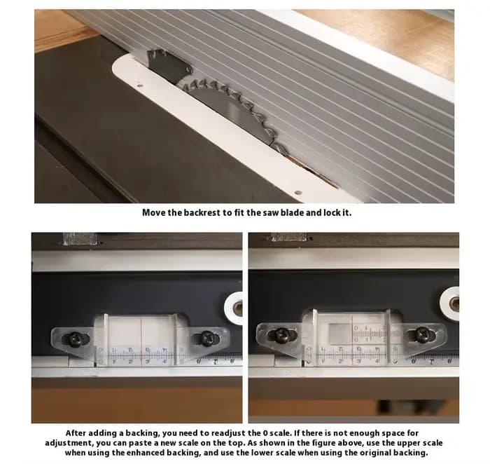 ENChain-Système de clôture de scie de table en alliage d'aluminium YWOOD