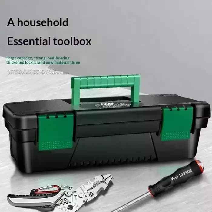 Boîte à outils en plastique de 10 pouces pour la menuiserie