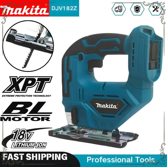 Scie sauteuse électrique sans fil Makita DJV182Z Brushless avec lame de scie
