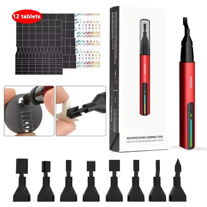 Ponceuse électrique, stylo de meulage pour modèle Mini Machine de ponçage à polir alternative avec trois réglages de