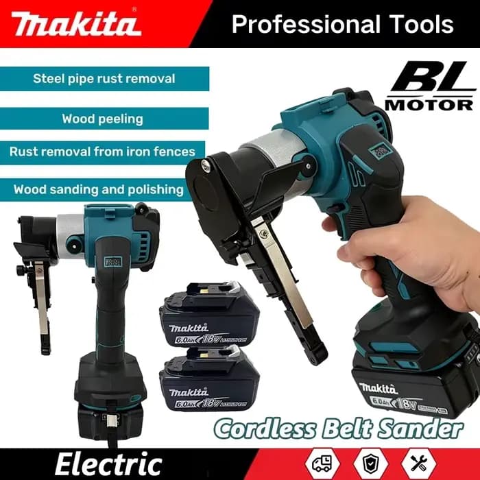 Ponceuse à bande électrique sans fil Makita