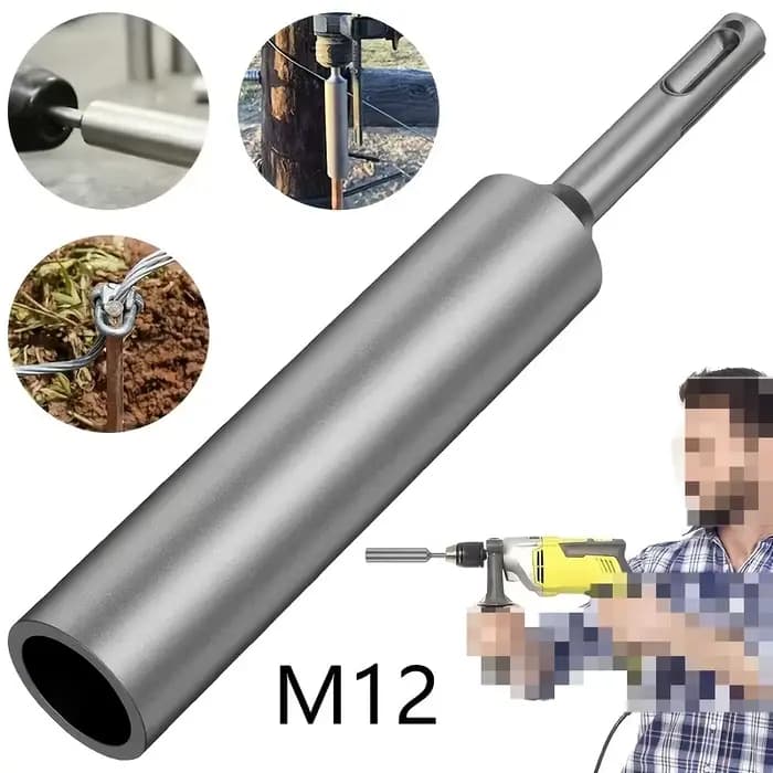 Poinçon de terre durable M12 en acier trempé robuste pour perceuse à percussion rotative