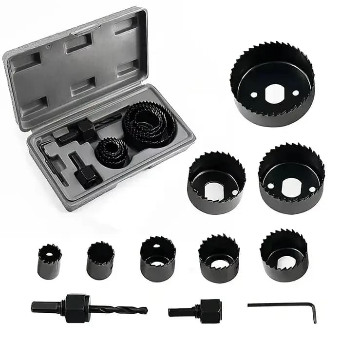 Kit de scie cloche en acier au carbone Durable