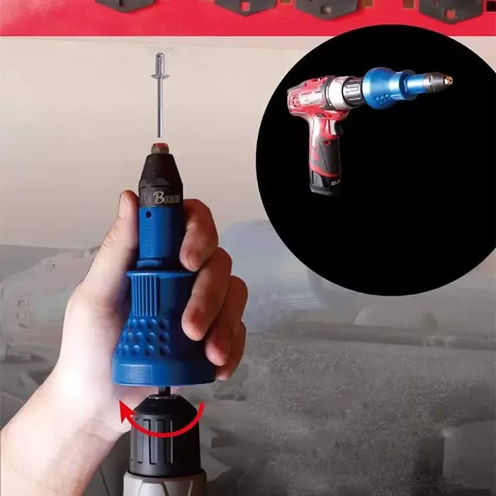 Adaptateur de perceuse à riveter