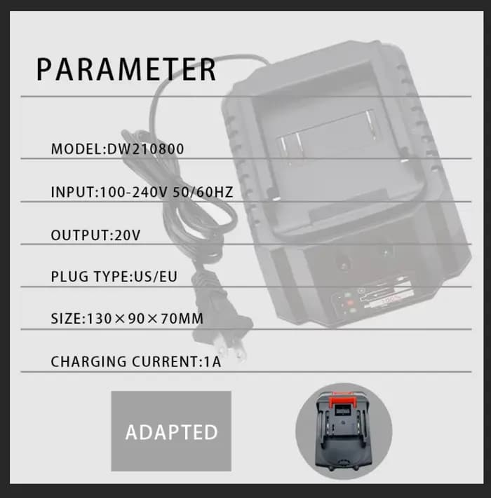 Chargeur pour outils électriques Makita 18V 21V