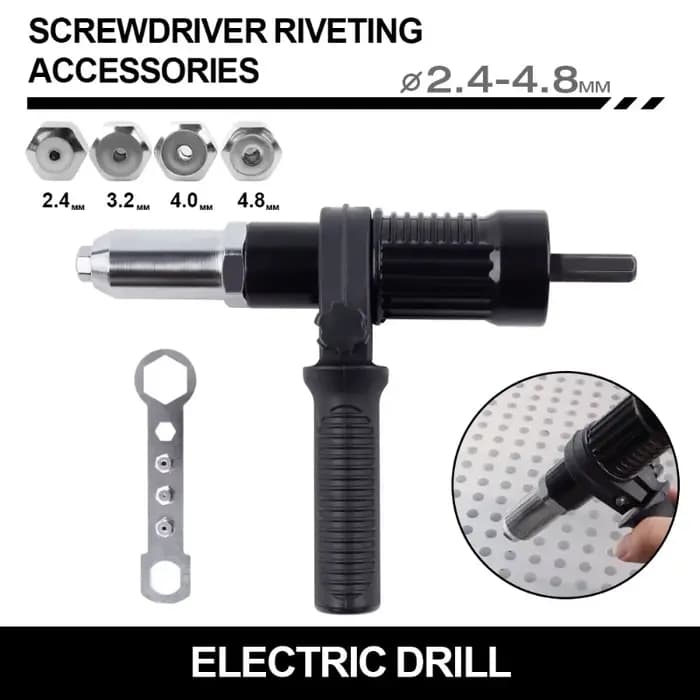 Kit d'adaptateur de pistolet à rivets avec poignée