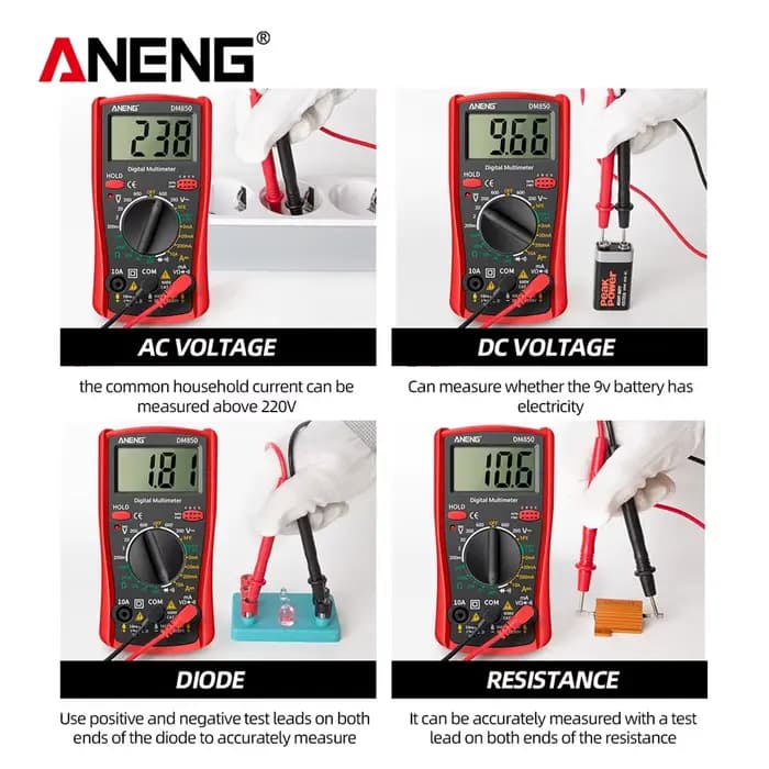 Multimètre numérique portable ANENG DM850