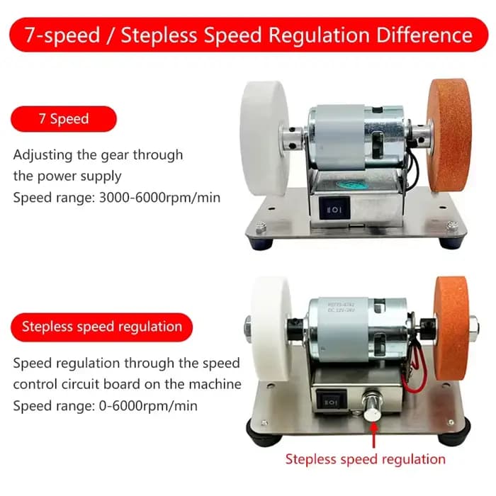 100W Double meuleuse Machine artefact Table