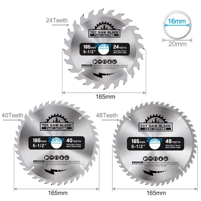 XCAN – lame de scie circulaire 165mm