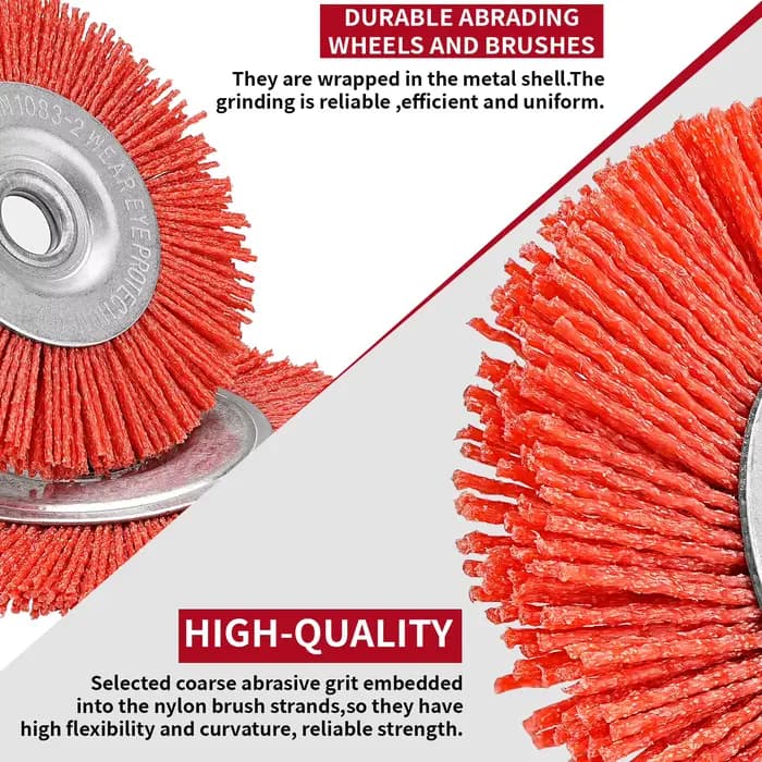 Meuleuse de brosse à roue en Nylon de 4 "5"