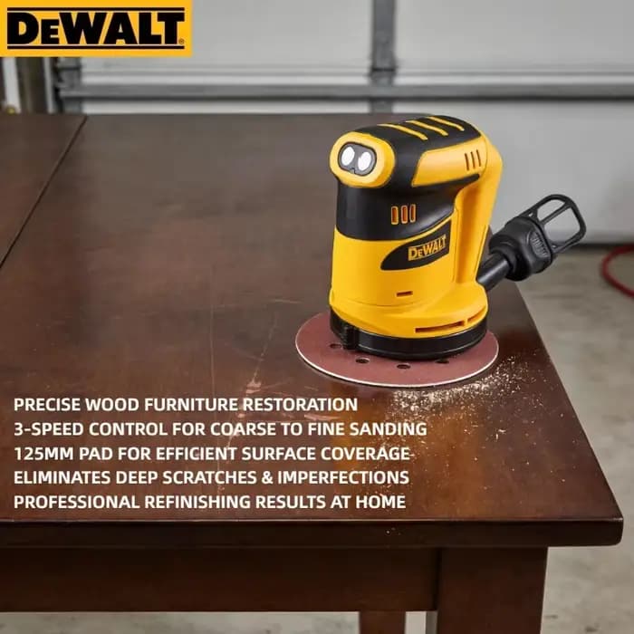 Ponceuse orbitale sans fil Dewalt 110000RPM : Outil multifonctionnel de meulage et de polissage (compatible avec les batteries 20V)