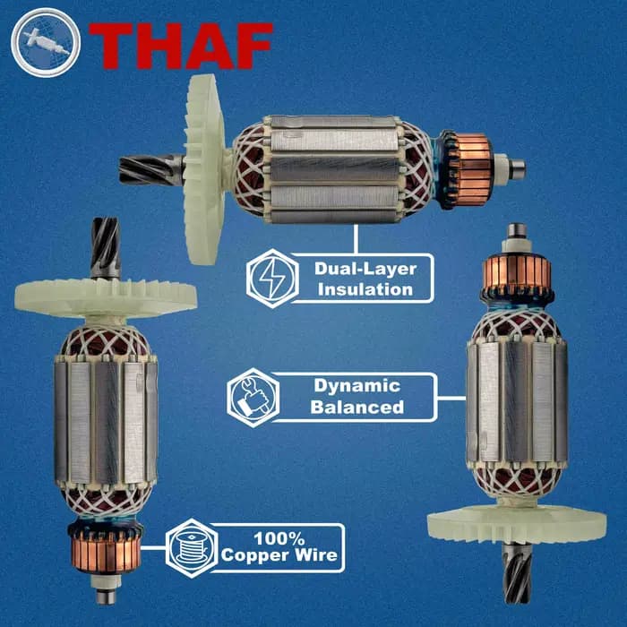 AC 220V 240V DH26 Induit Rotor Stator Field pour HITACHI Perceuse A Percussion Pièces de rechange DH 26