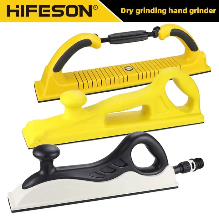 HIFESON 70x400mm bloc de ponçage manuel Machine à papier de verre support de meulage