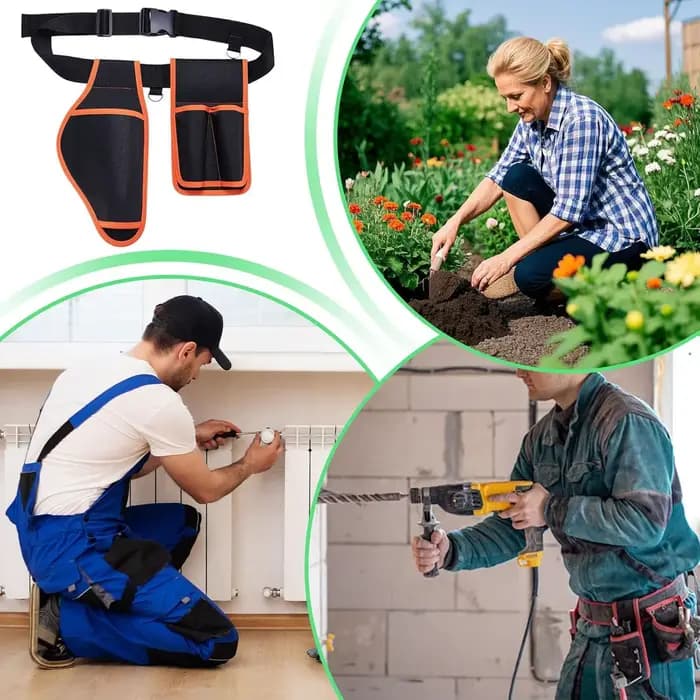 Sac de ceinture pour cisailles électriques de jardin avec compartiment de rangement pour batterie