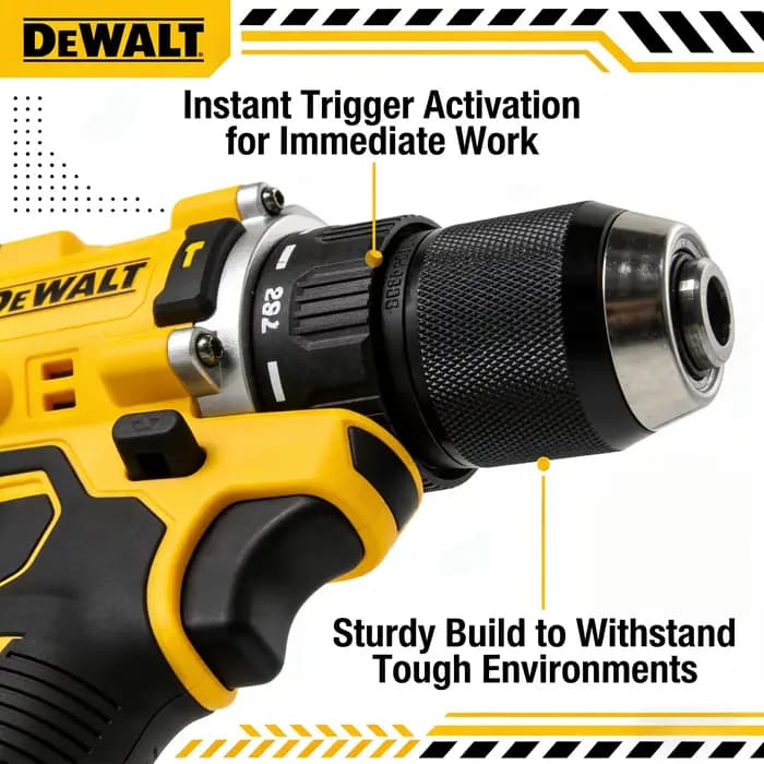 Perceuse sans fil DEWALT DCD805 Brushless 20V : Visseuse à percussion multifonction compacte (outil seul)