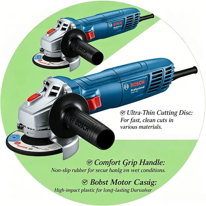 ‌ Meuleuse d'angle BOSCH GWS 800 | 800W 12000RPM | Disque de 100 mm | Pour la découpe et le meulage du métal/du pierre
