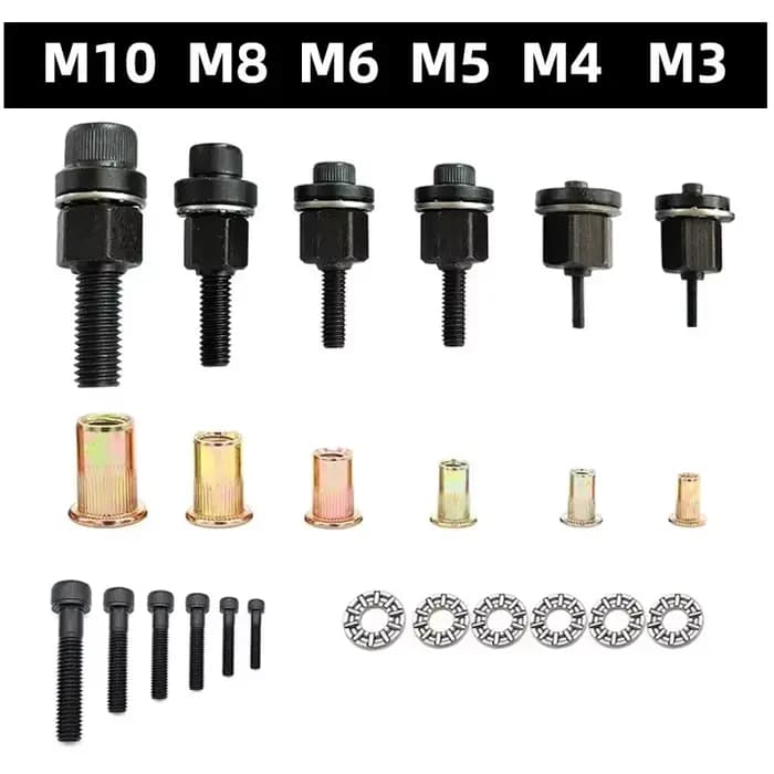 Adaptateur de perceuse à écrou de Rivet M3 M4 M5 M6 M8 M10 M12