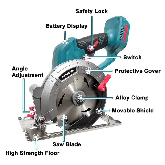 Makita-Scie Circulaire Électrique Sans Balais