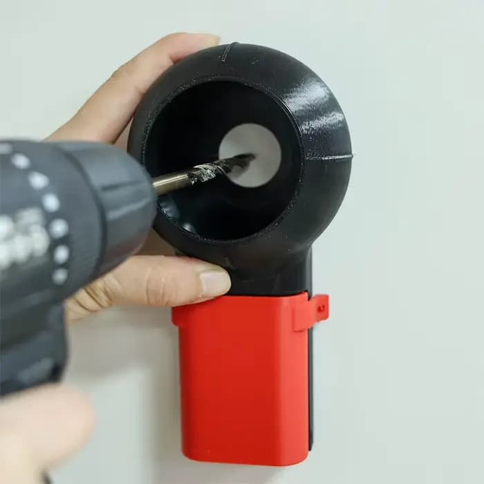 Boîte de collecte de poussière pour perceuse, imprimée en 3D, pour une perçage mural sans désordre, compatible avec la plupart des forets
