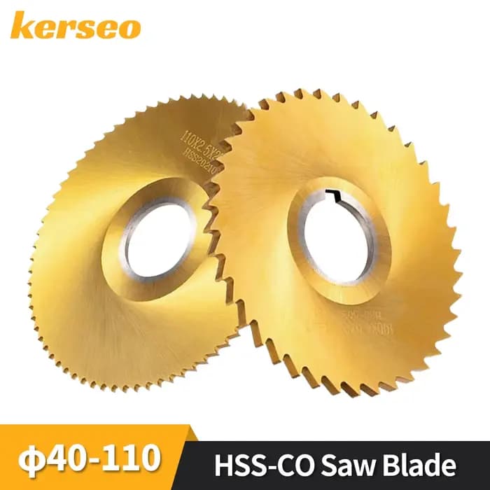 Lame de scie circulaire HSS Co TiN pour usinage CNC