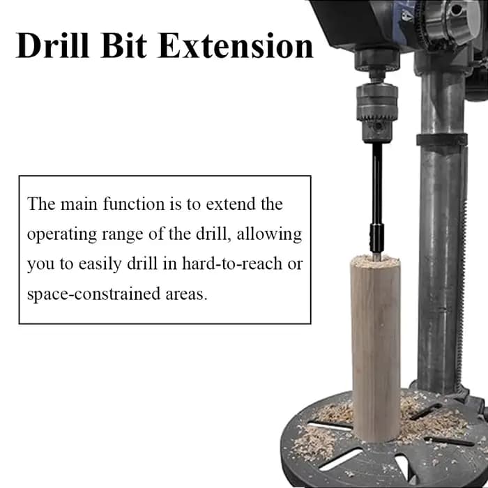 Barres d'extension de mandrin hexagonal