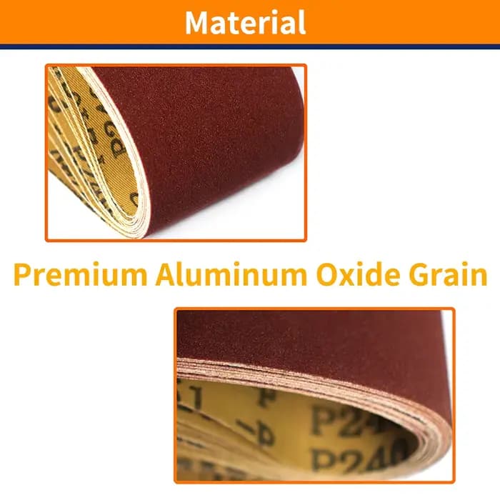 12 pièces 457*75mm bandes abrasives 3 "* 18" bande de ponceuse 4 de 80/120/150 grain mixte pour le polissage du bois et du métal mou
