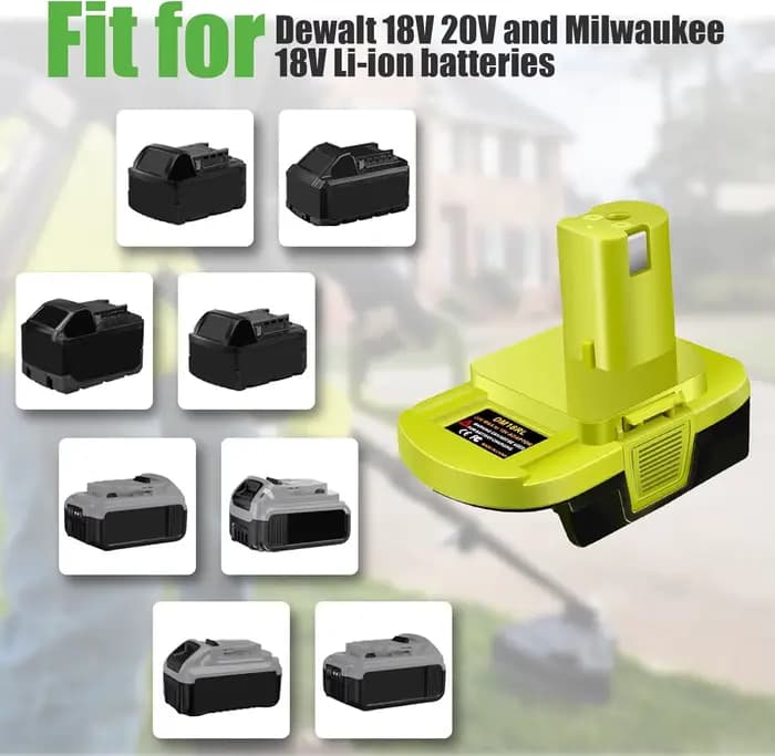 Adaptateur de batterie DM18RL pour Dewalt pour Milwaukee