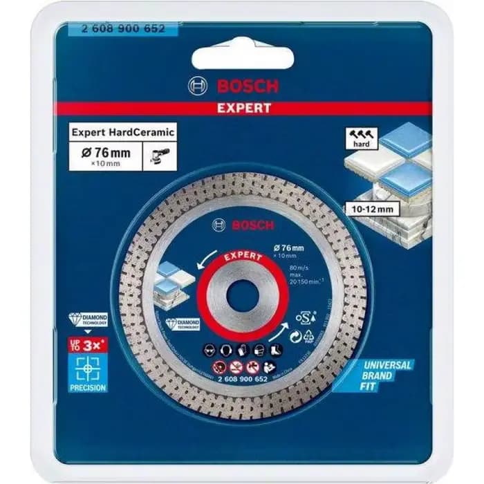 Bosch 2608900652 Professionnel 1x disque de coupe diamant Expert 76 mm Ø 76 mm meuleuse d'angle accessoires pour outils