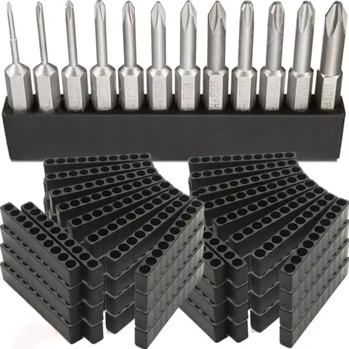 Base de rangement pour foret 8/10/12 trous, bricolage 6.35mm, support de rangement pour foret, organisateur de perceuse, outils matériels, accessoire de stockage électrique