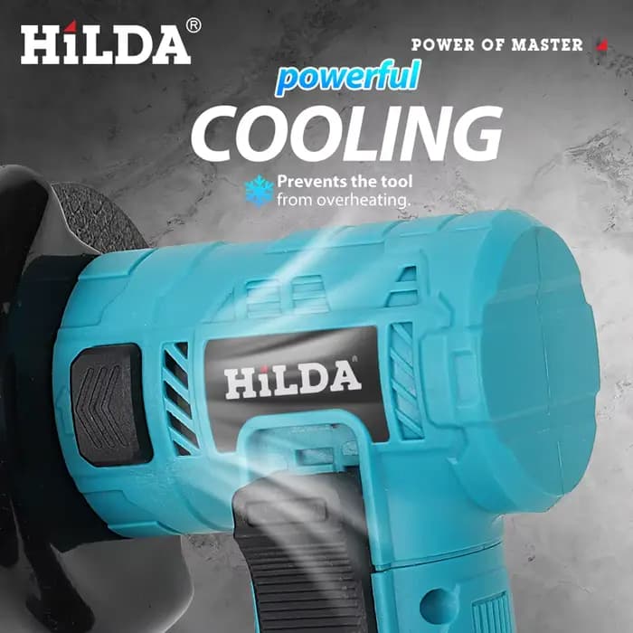 HILDA 3 pouces Mini meuleuse d'angle sans brosse sans fil bois céramique polissage rectifieuse outil électrique pour Makita 21V batterie