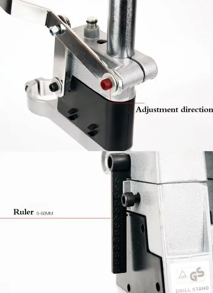 Support de fixation pour perceuse électrique sur établi