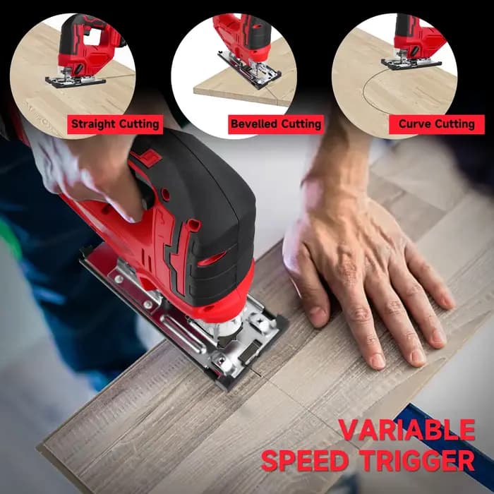 Scie sauteuse électrique pour batterie Milwaukee 18 V 2700 tr/min vitesse variable 3 positions réglage orbital outil