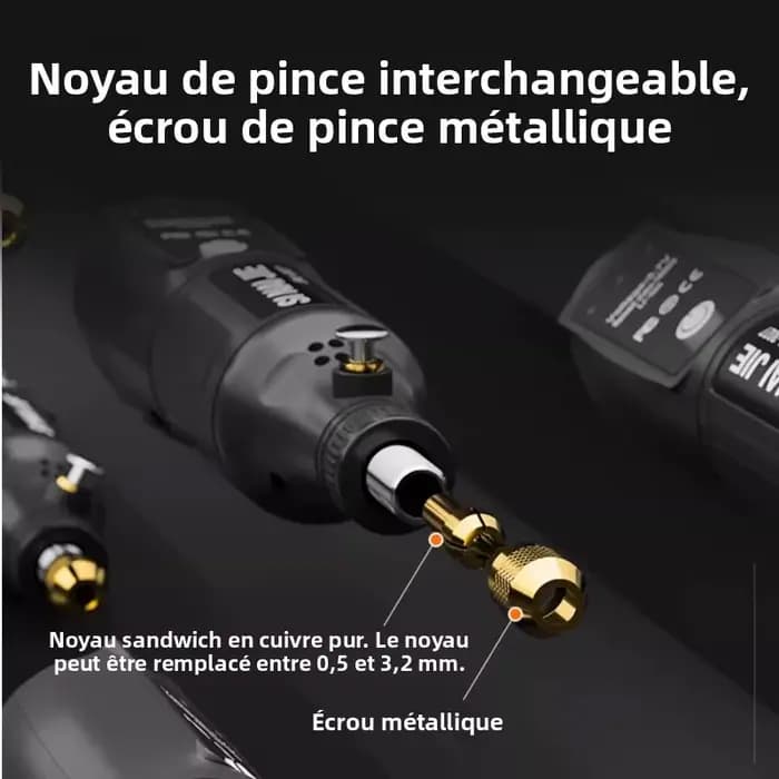 Mini-meuleuse électrique au lithium